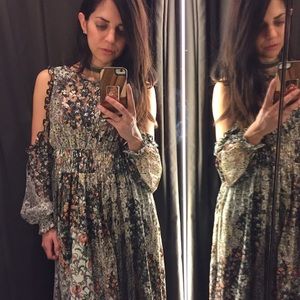 ZARA- Print Lace Dress
